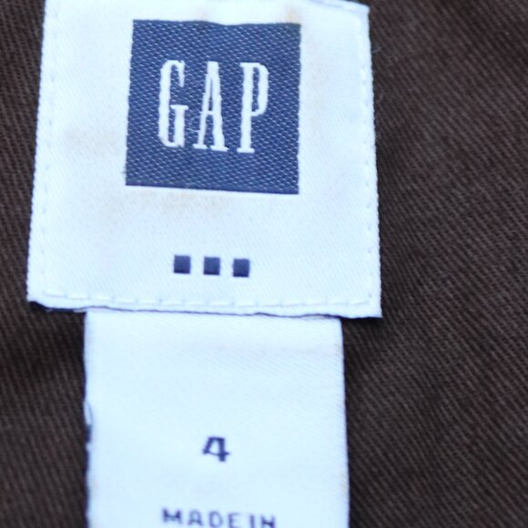 GAP Brown Stretch Cotton Velvet 1 Button Short Jacket Sz 4 - Picture 6 of 7